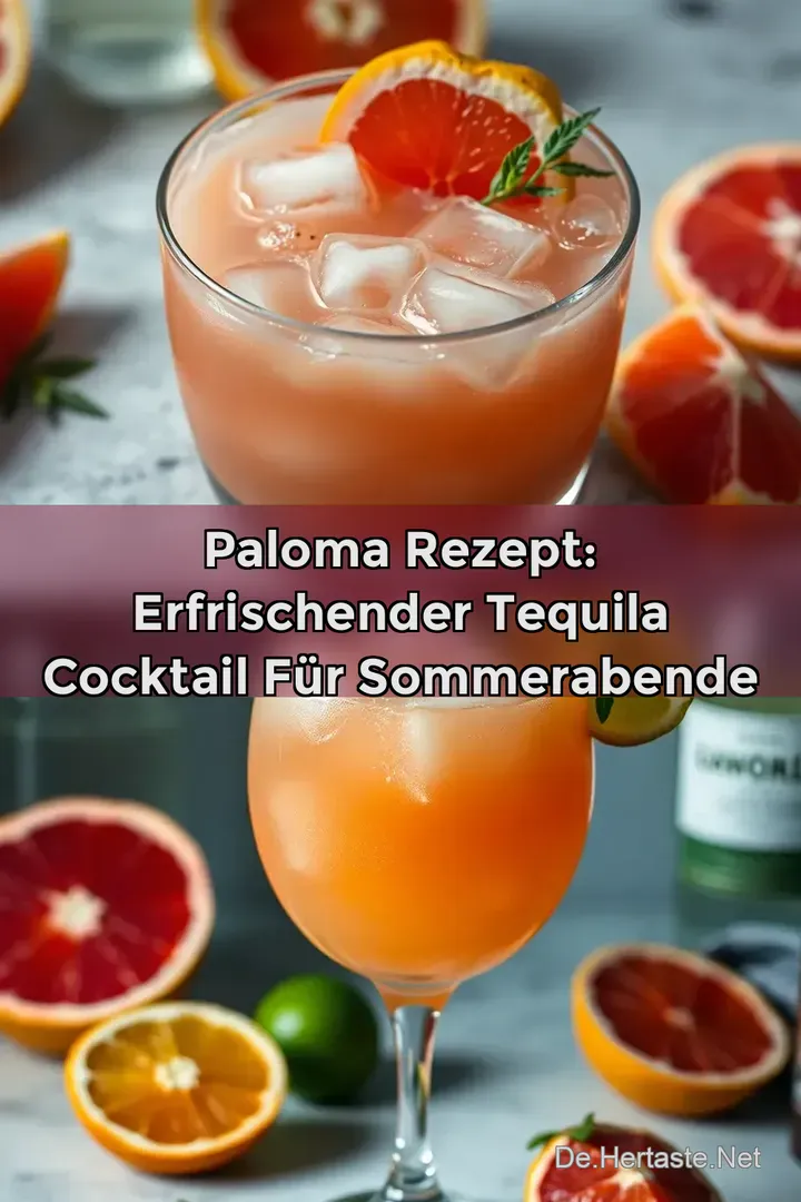 Paloma Rezept: Erfrischender Tequila Cocktail f&uuml;r Sommerabende