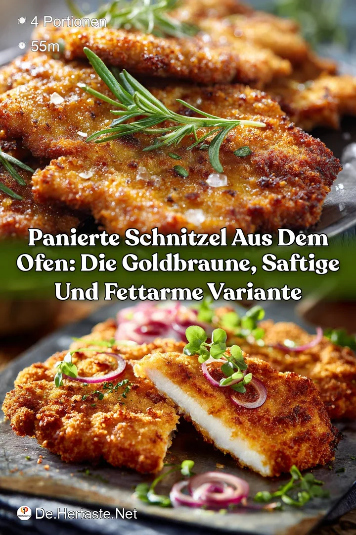 Panierte Schnitzel aus dem Ofen: Die goldbraune saftige und fettarme Variante