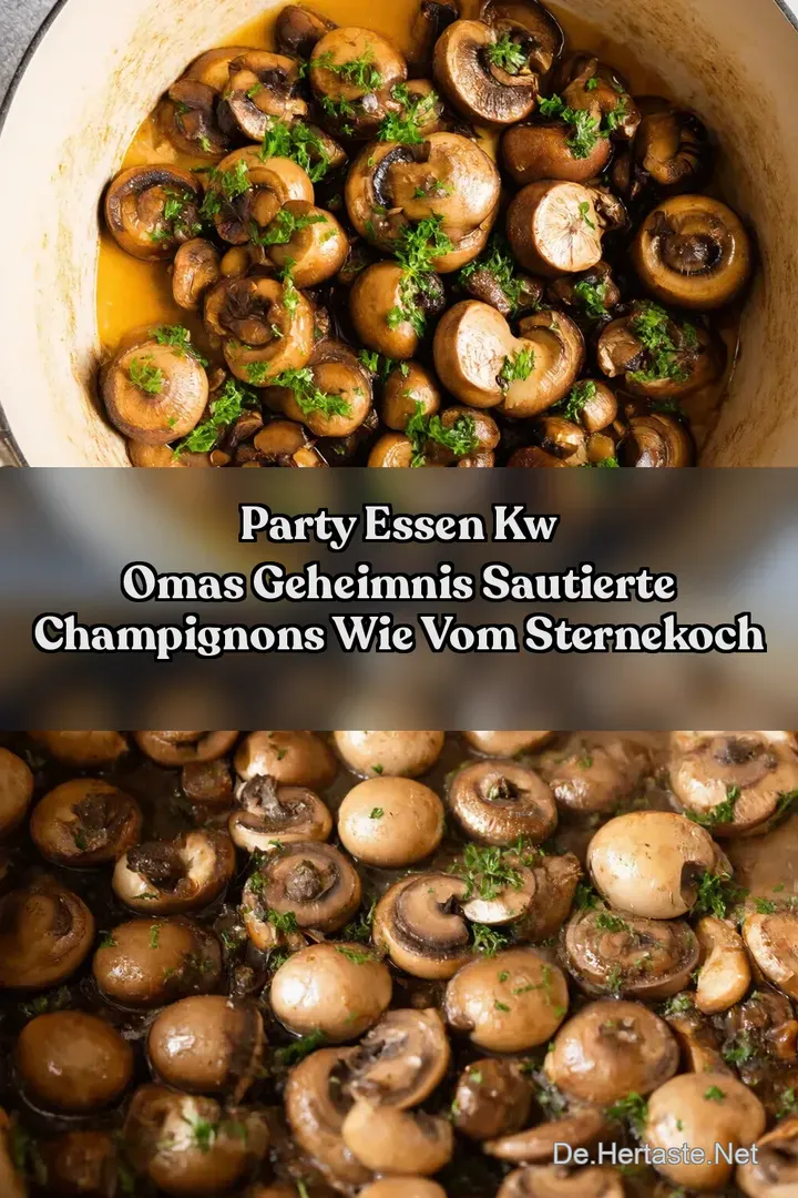Party Essen kw Omas Geheimnis Sautierte Champignons wie vom Sternekoch