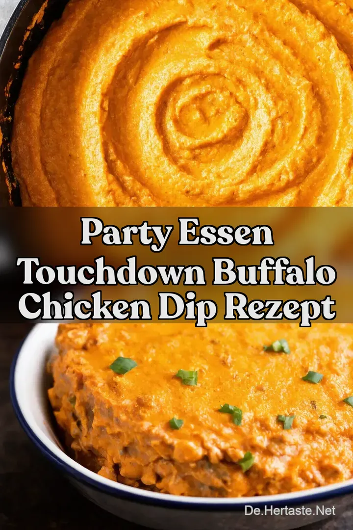 Party Essen Touchdown Buffalo Chicken Dip Rezept
