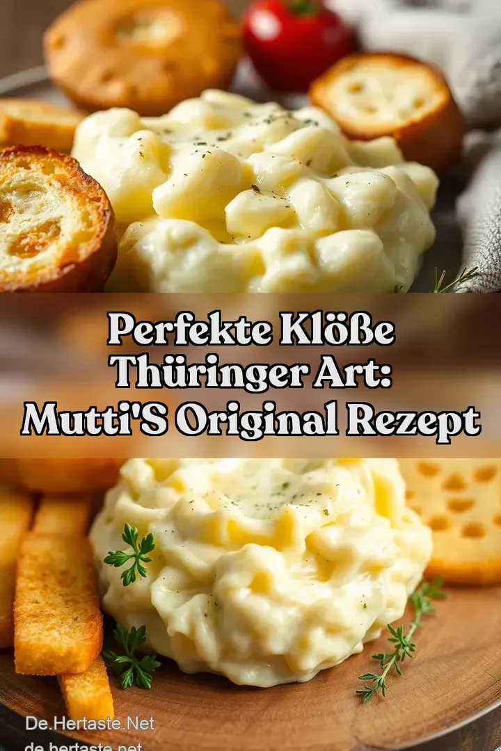 Perfekte Kl&ouml;&szlig;e Th&uuml;ringer Art: Mutti s Original Rezept