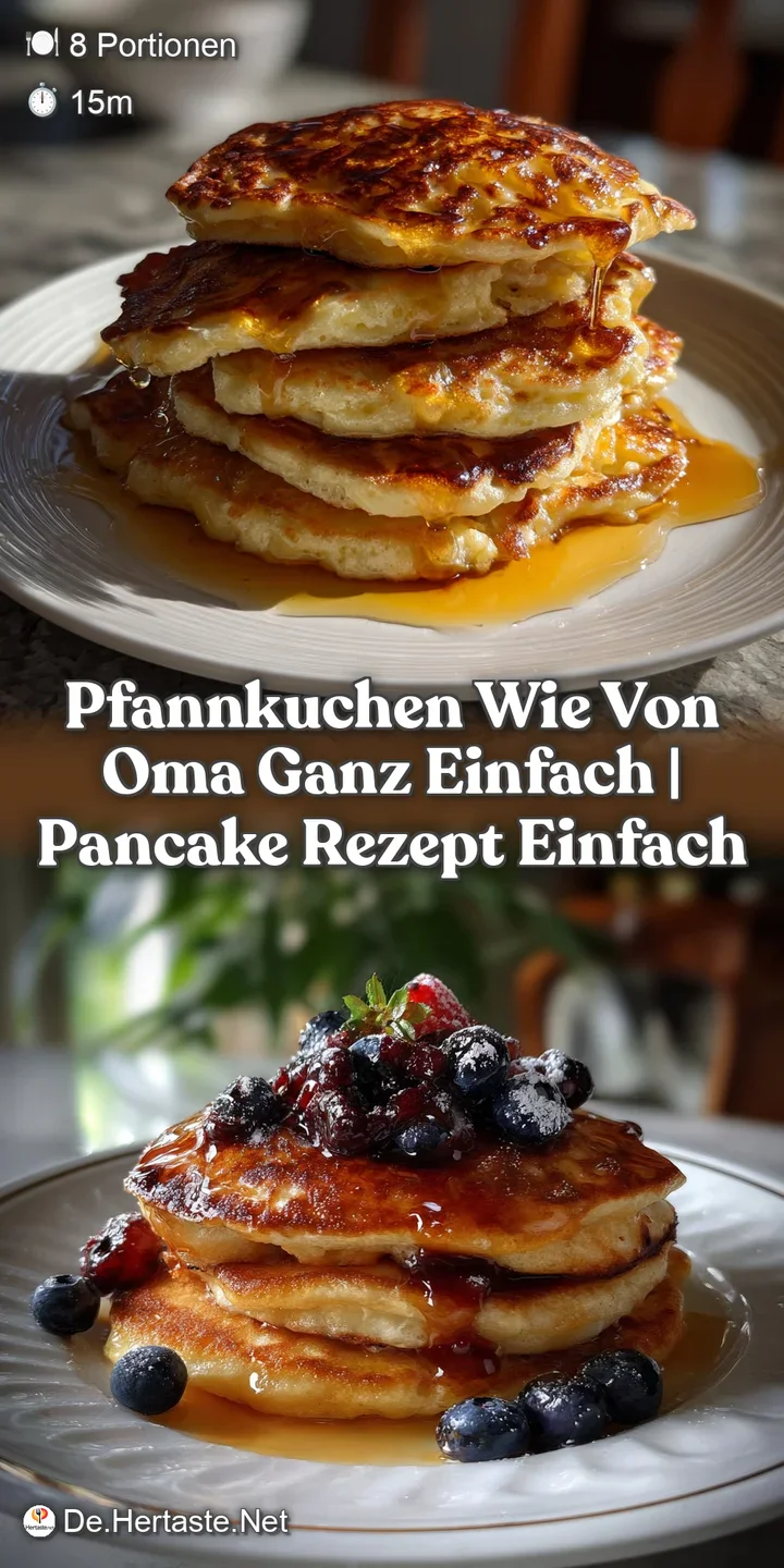 Pfannkuchen wie von Oma ganz einfach | Pancake Rezept einfach