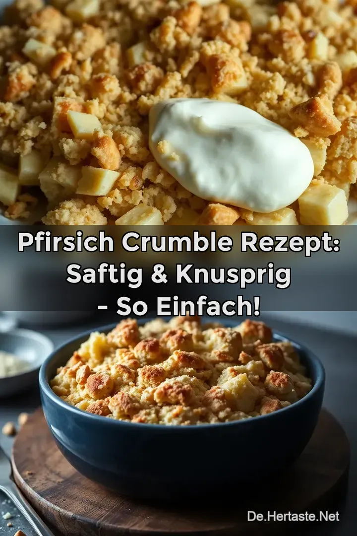 Pfirsich Crumble Rezept: Saftig & Knusprig - So Einfach!