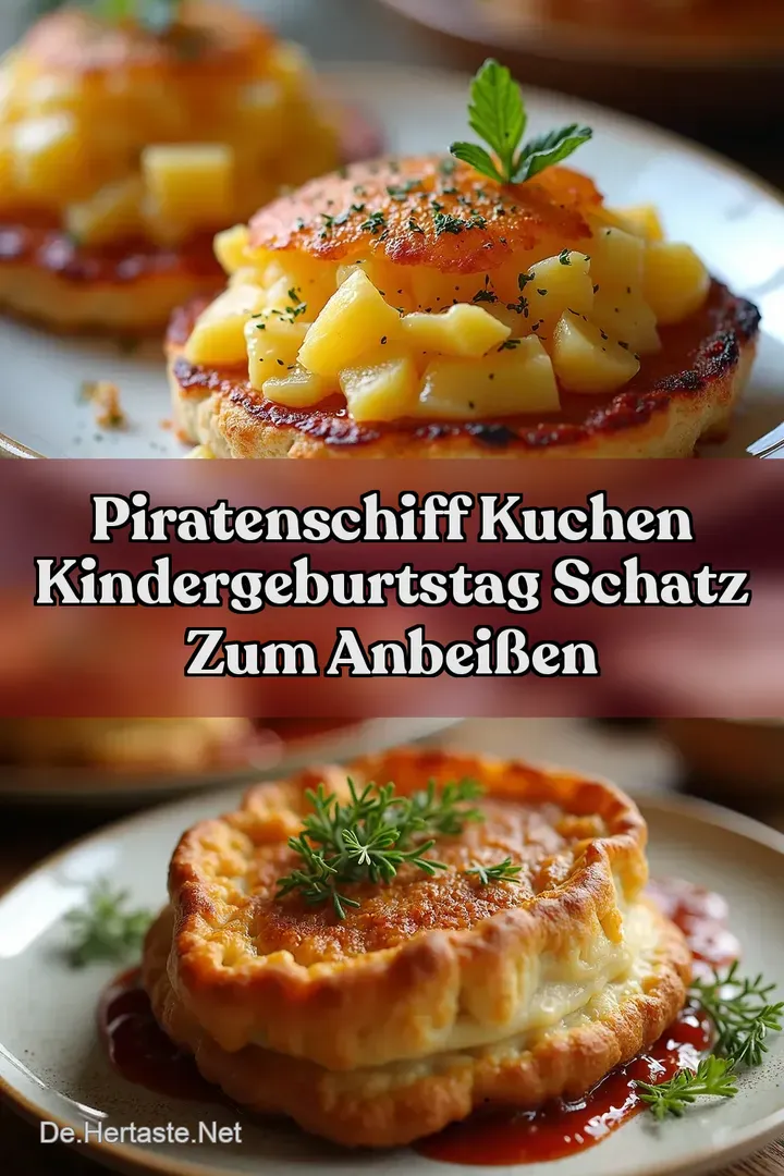 Piratenschiff Kuchen Kindergeburtstag Schatz zum Anbei&szlig;en