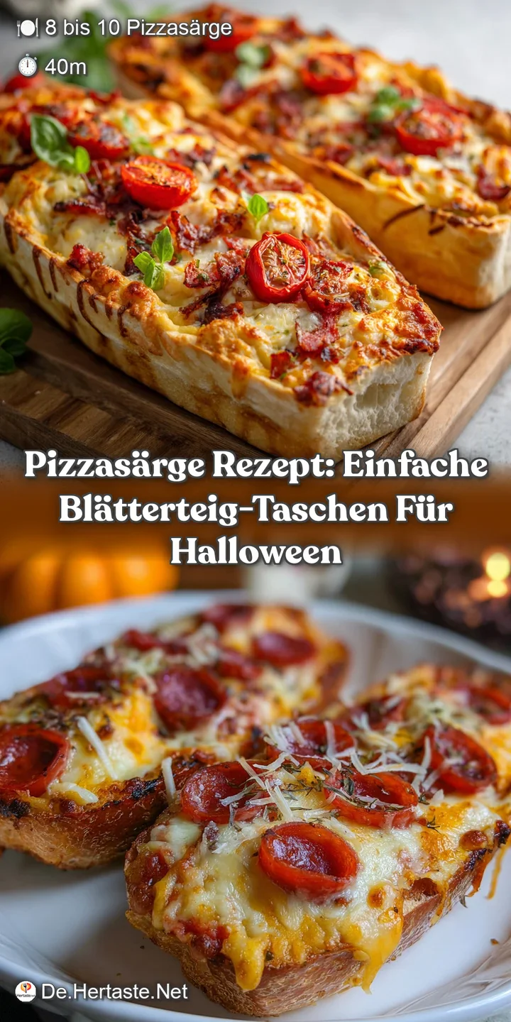 Pizzas&auml;rge Rezept: Einfache Bl&auml;tterteig-Taschen f&uuml;r Halloween
