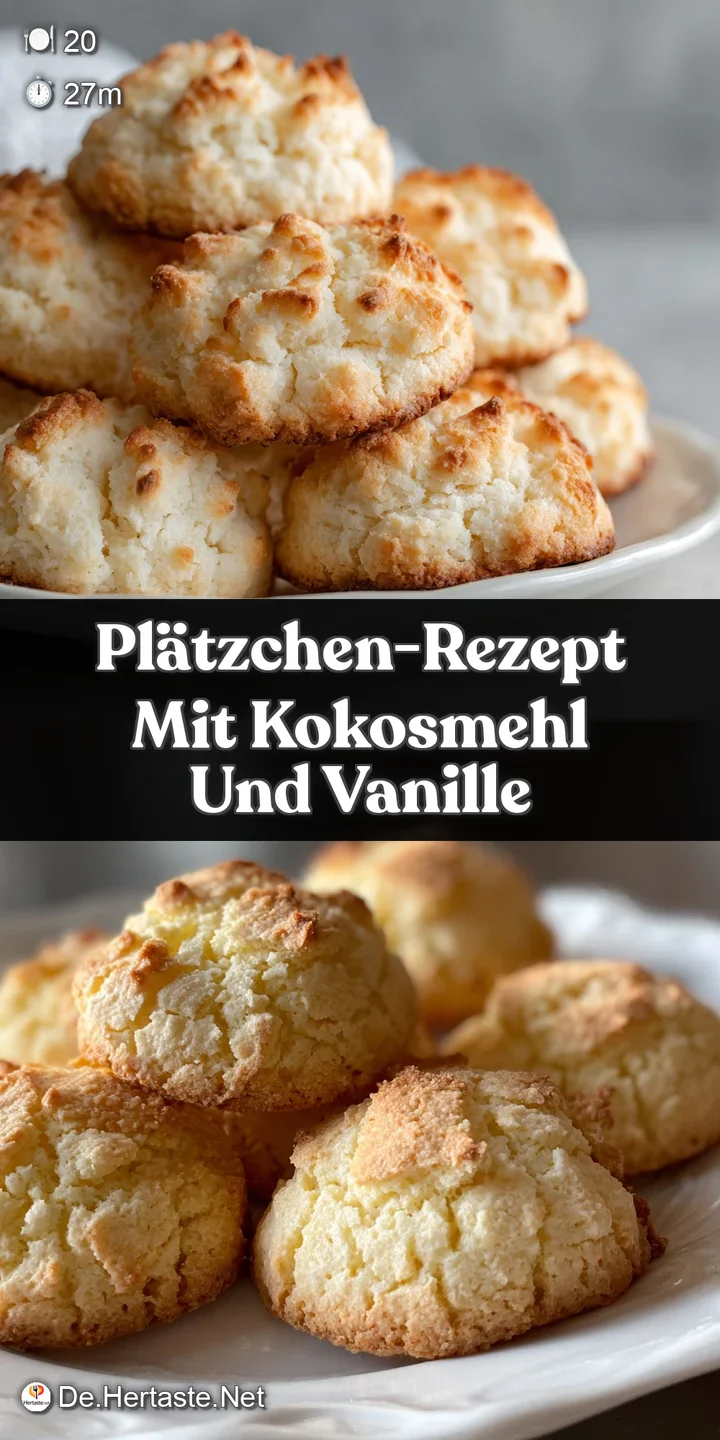 Close-up of a single, tender coconut flour cookie. Soft, slightly cracked surface with a light dusting of powdered sugar. ...