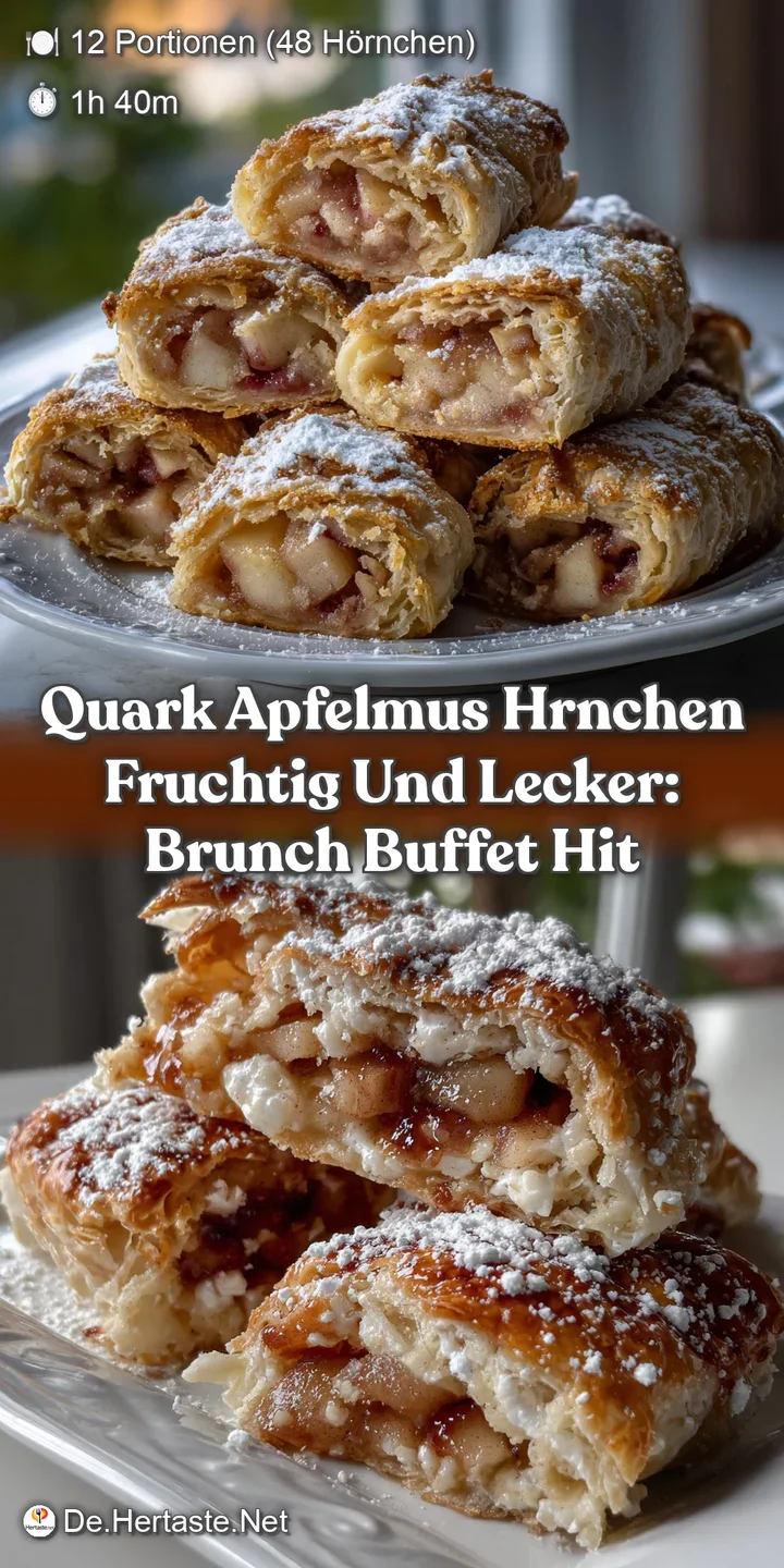 Quark Apfelmus Hrnchen Fruchtig Und Lecker: Brunch Buffet Hit