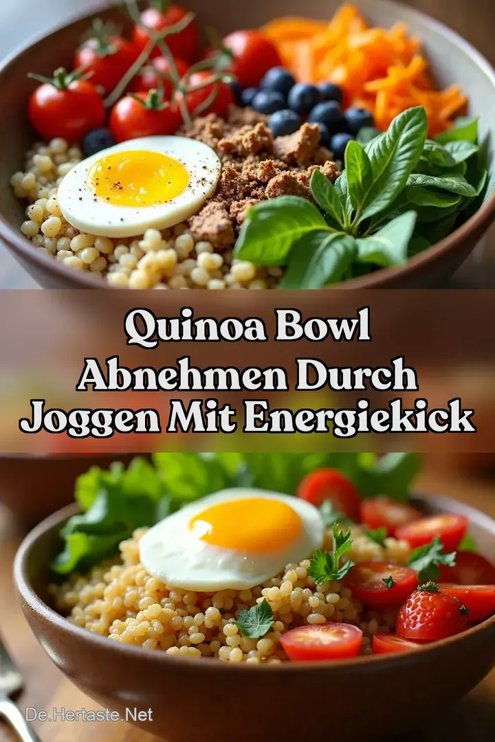 Quinoa Bowl Abnehmen durch Joggen mit EnergieKick