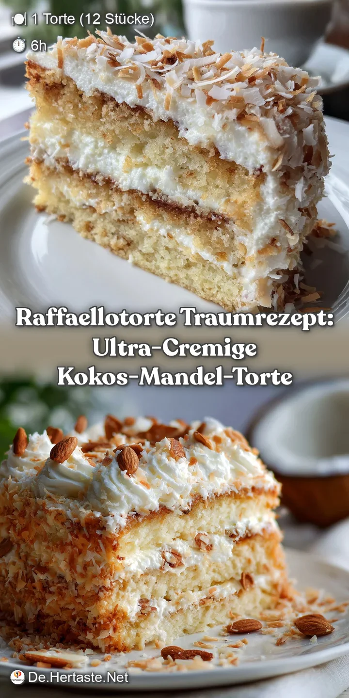 Raffaellotorte Traumrezept: Ultra-Cremige Kokos-Mandel-Torte