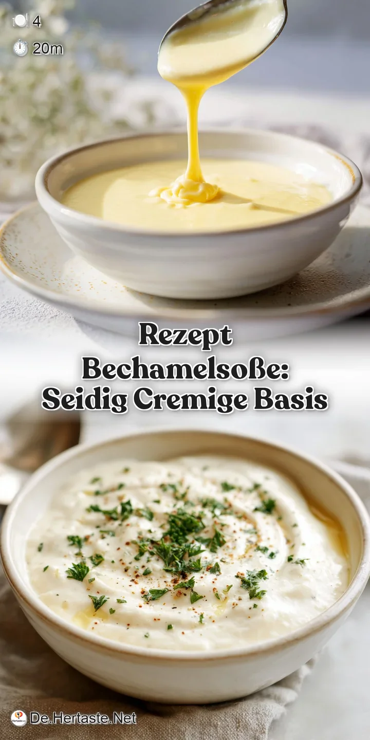 Close-up reveals the silky texture of b&eacute;chamel sauce, hints of nutmeg, and a glossy, inviting sheen.