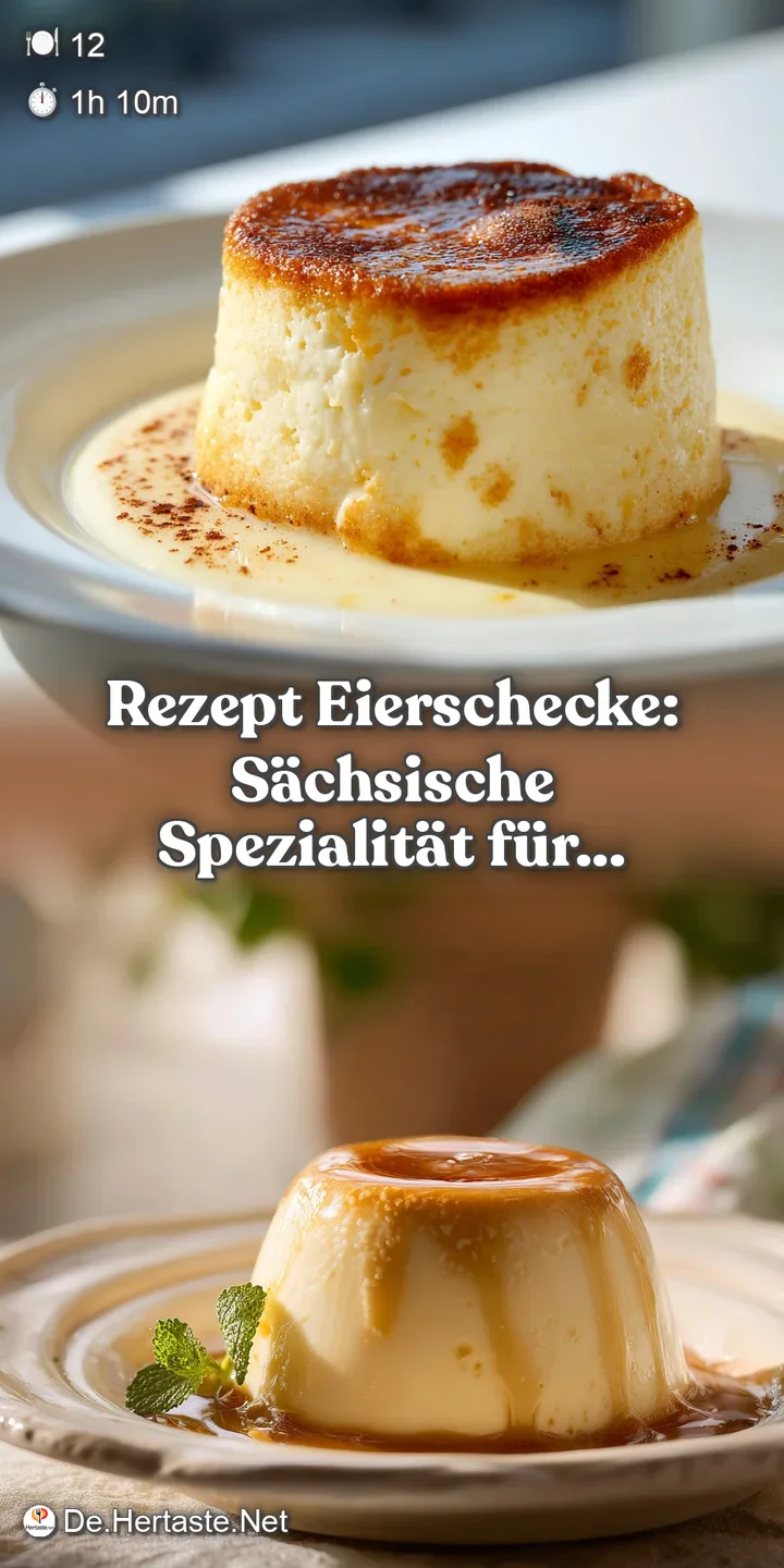 Close-up of a glossy Eierschecke slice. Soft and jiggly custard with hints of vanilla, showing its wonderful structure.