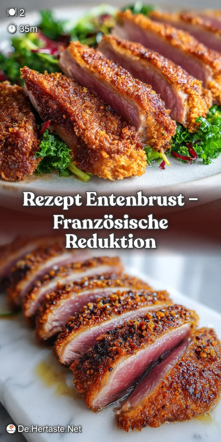 Close-up of crispy duck skin, a rich mosaic of brown and gold, enticing with its promise of succulent, flavorful meat below.