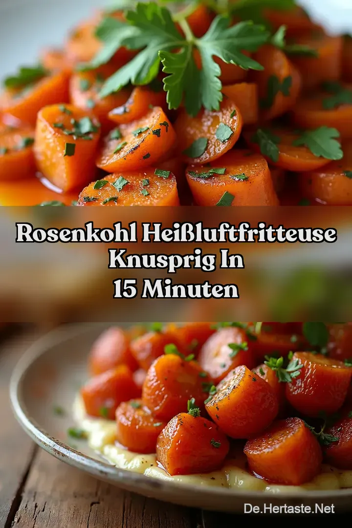 Rosenkohl Hei&szlig;luftfritteuse Knusprig in 15 Minuten