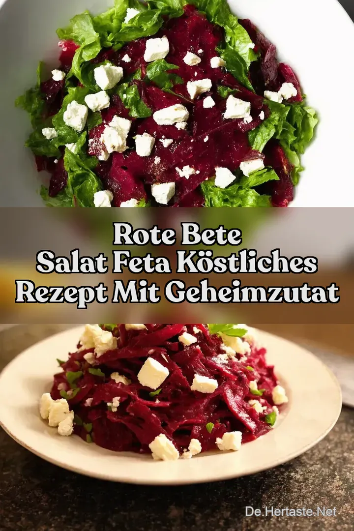 Rote Bete Salat Feta K&ouml;stliches Rezept mit Geheimzutat