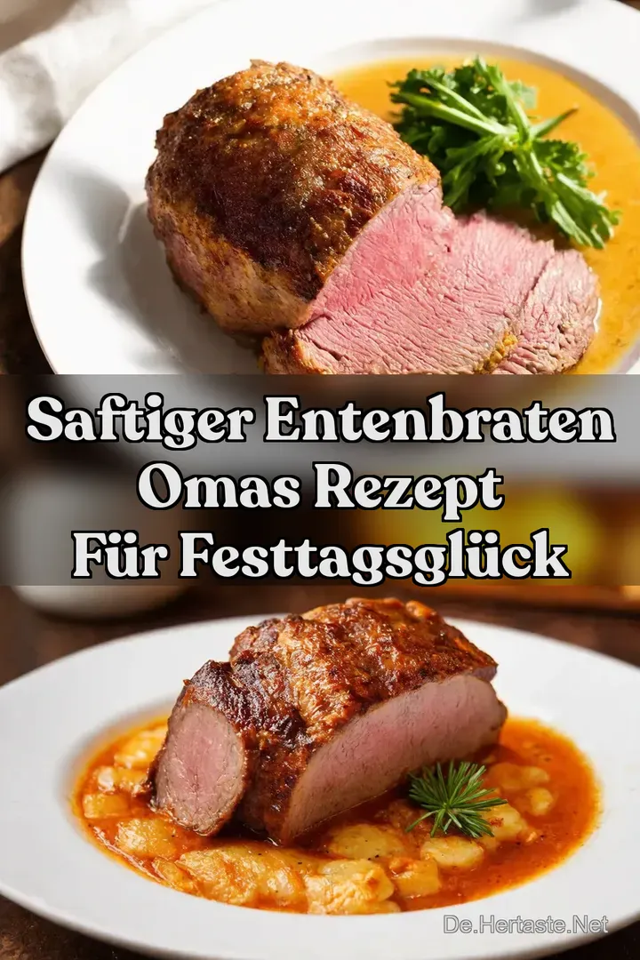 Saftiger Entenbraten Omas Rezept f&uuml;r Festtagsgl&uuml;ck