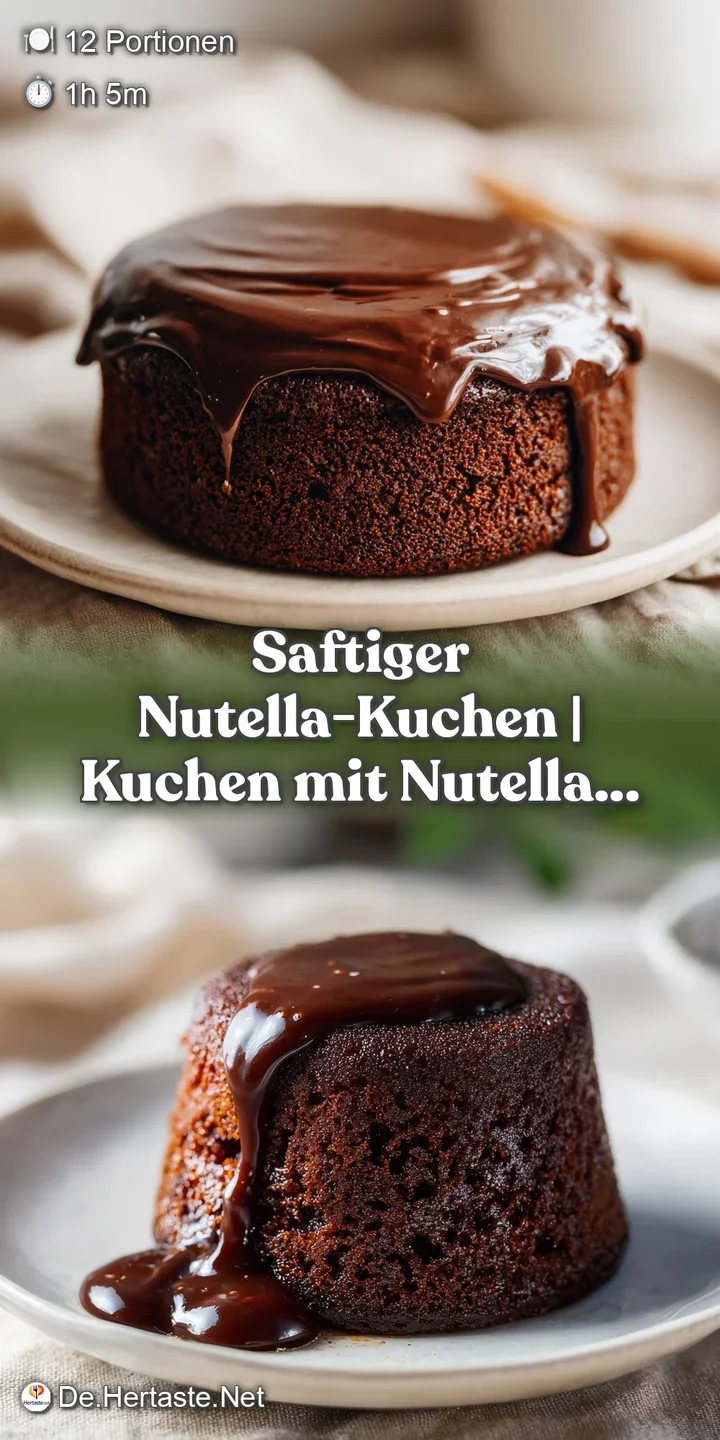 Close-up of moist Nutella cake showing a delicate crumb and luscious chocolate swirls. A delicious and tempting treat.