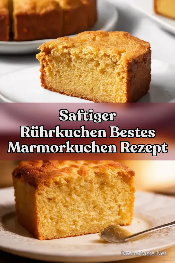 Saftiger R&uuml;hrkuchen Bestes Marmorkuchen Rezept