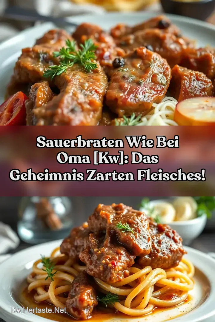 Sauerbraten wie bei Oma [kw]: Das Geheimnis zarten Fleisches!