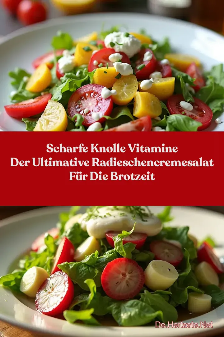 Scharfe Knolle Vitamine Der Ultimative RadieschenCremesalat f&uuml;r die Brotzeit