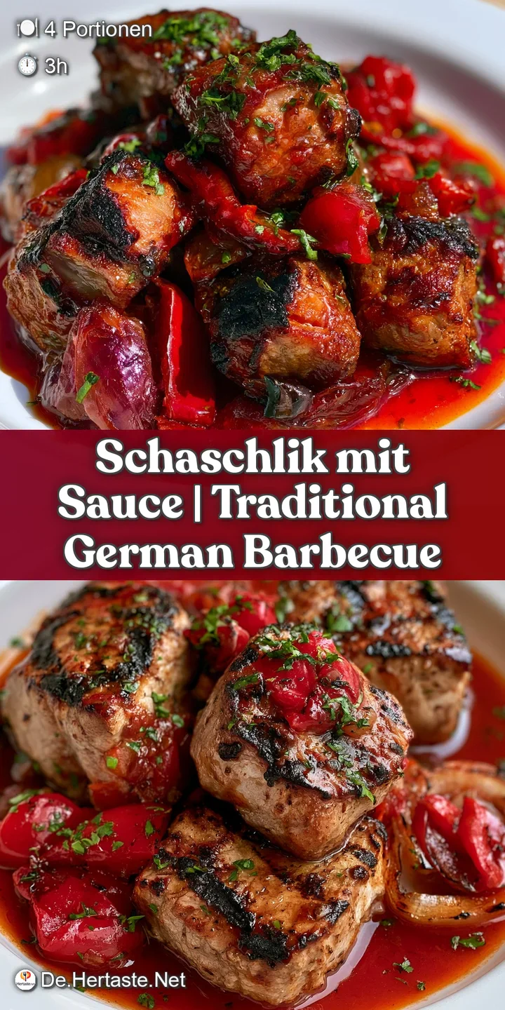 Nahaufnahme saftiger Fleischst&uuml;cke mit R&ouml;stspuren, kombiniert mit leuchtend roter Paprika und samtiger Sauce.