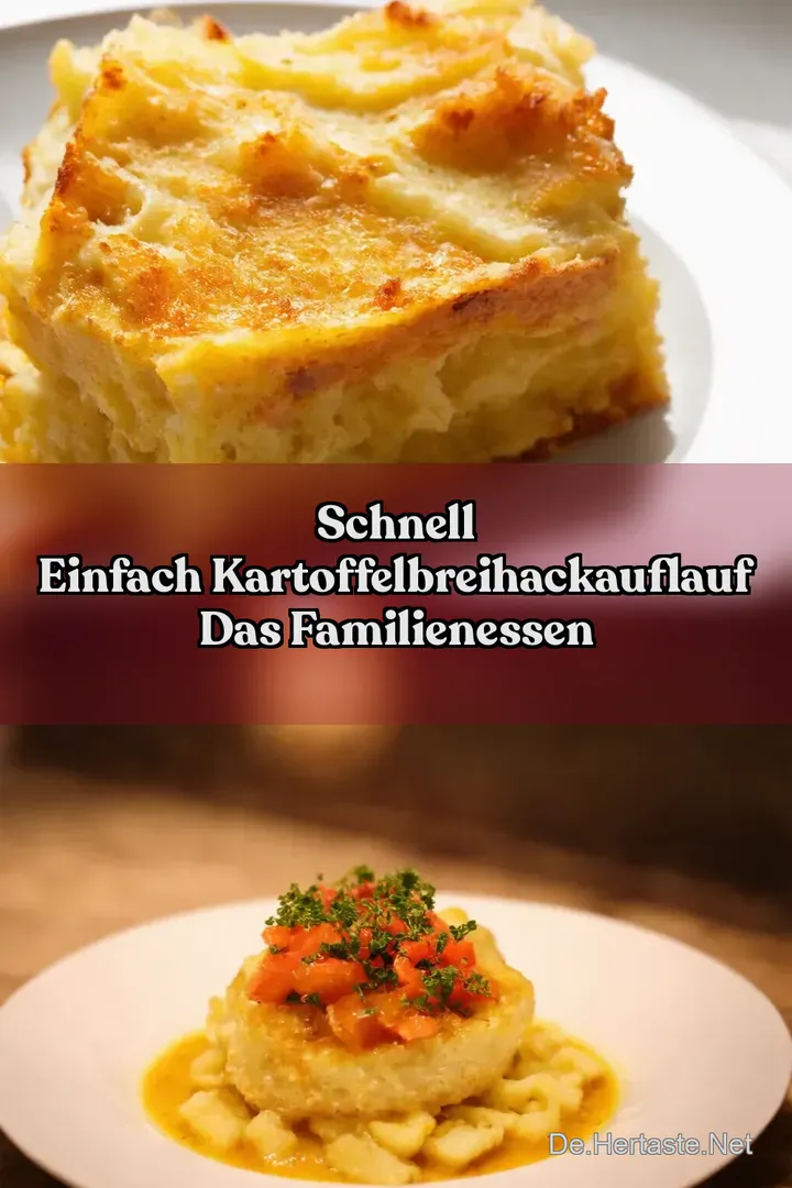 Schnell Einfach KartoffelbreiHackAuflauf Das Familienessen