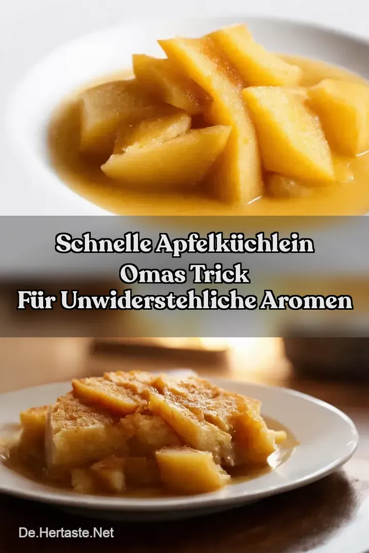 Schnelle Apfelk&uuml;chlein Omas Trick f&uuml;r unwiderstehliche Aromen