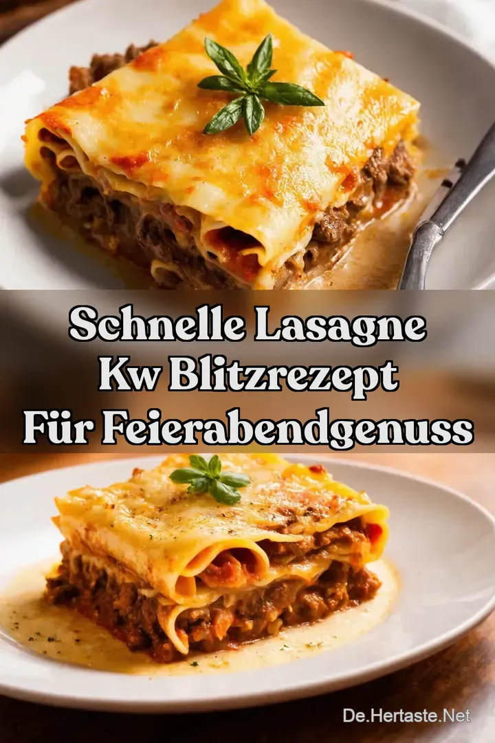 Schnelle Lasagne kw Blitzrezept f&uuml;r FeierabendGenuss