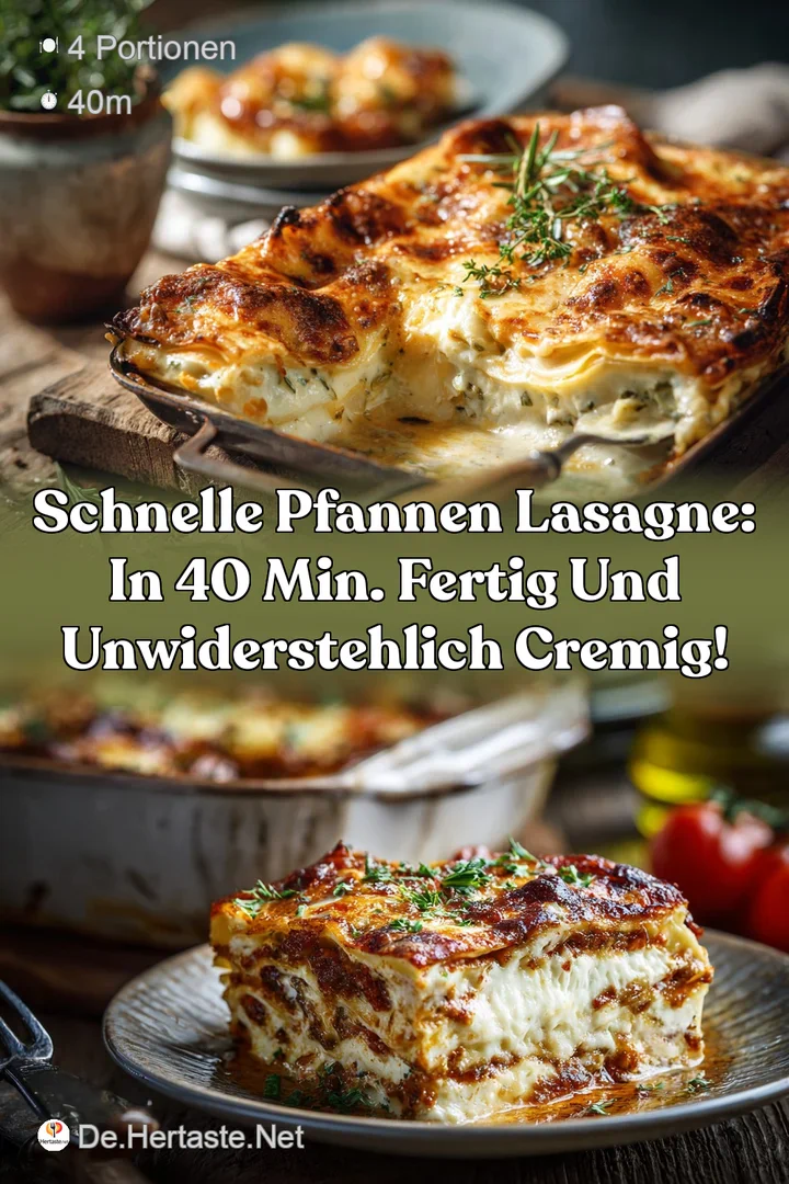 Schnelle Pfannen Lasagne: In 40 Min. fertig und unwiderstehlich cremig!