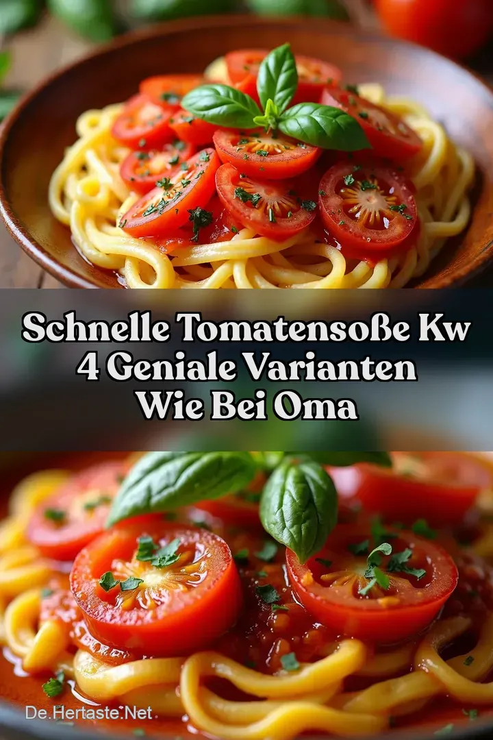 Schnelle Tomatenso&szlig;e kw 4 Geniale Varianten Wie Bei Oma