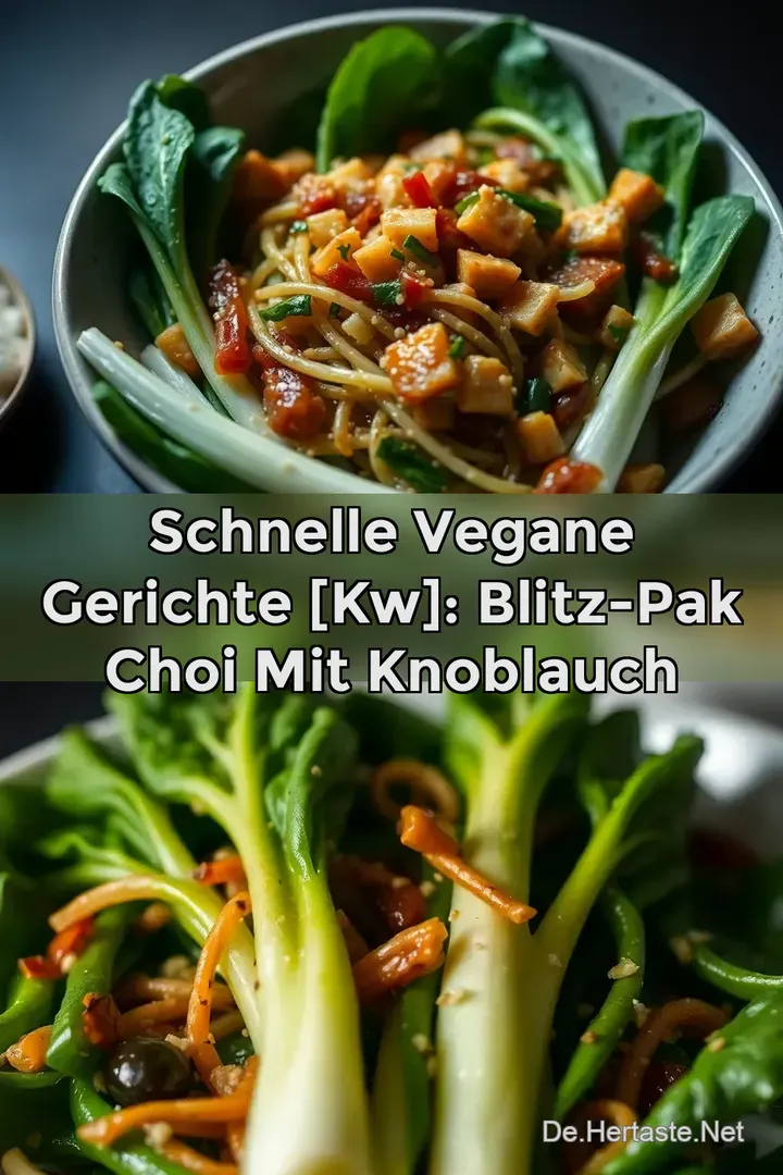 Schnelle Vegane Gerichte [kw]: Blitz-Pak Choi mit Knoblauch