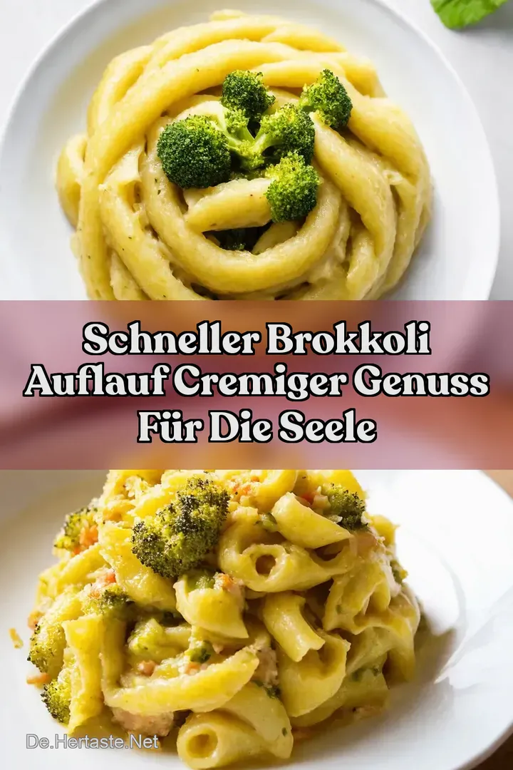 Schneller Brokkoli Auflauf Cremiger Genuss f&uuml;r die Seele