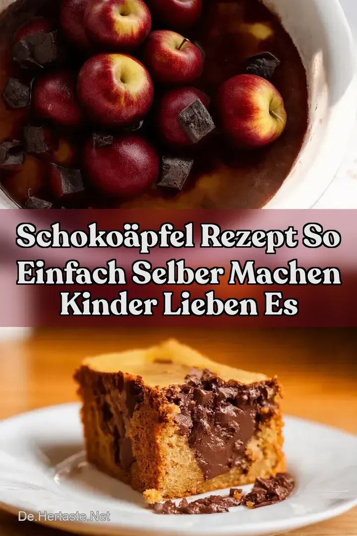 Schoko&auml;pfel Rezept So einfach selber machen Kinder lieben es