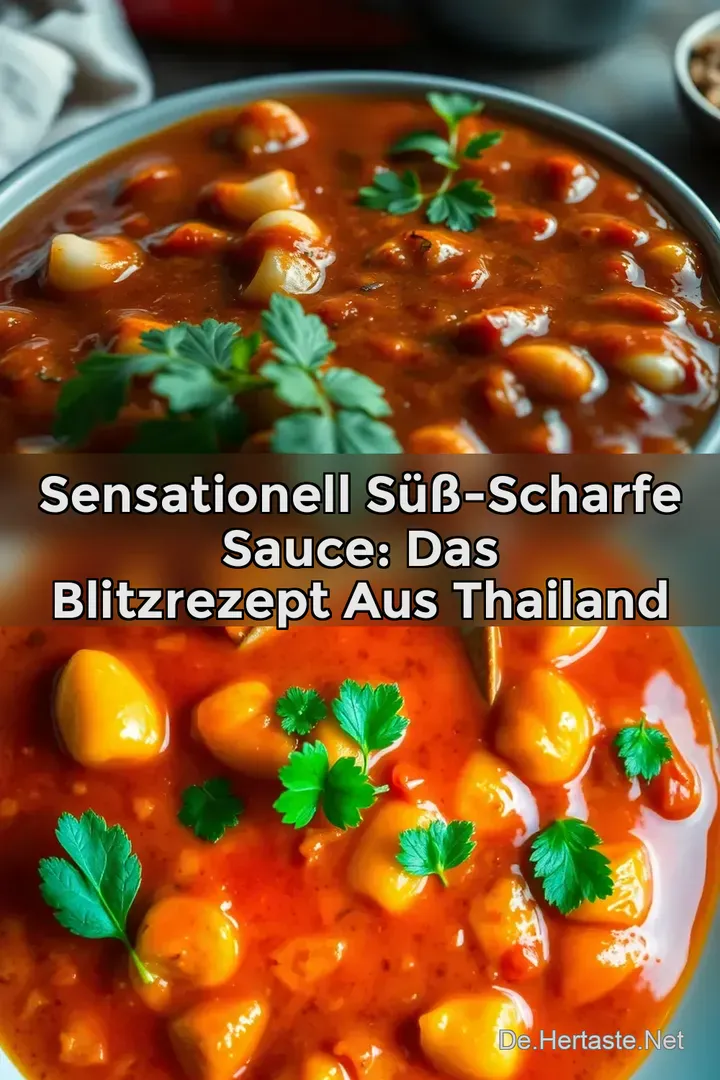 Sensationell S&uuml;&szlig;-Scharfe Sauce: Das Blitzrezept aus Thailand