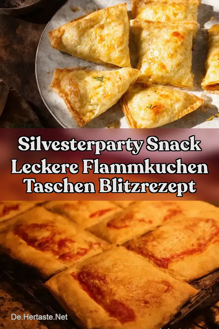 Silvesterparty Snack Leckere Flammkuchen Taschen Blitzrezept