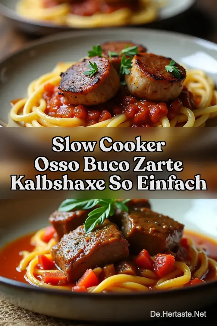 Slow Cooker Osso Buco Zarte Kalbshaxe So Einfach