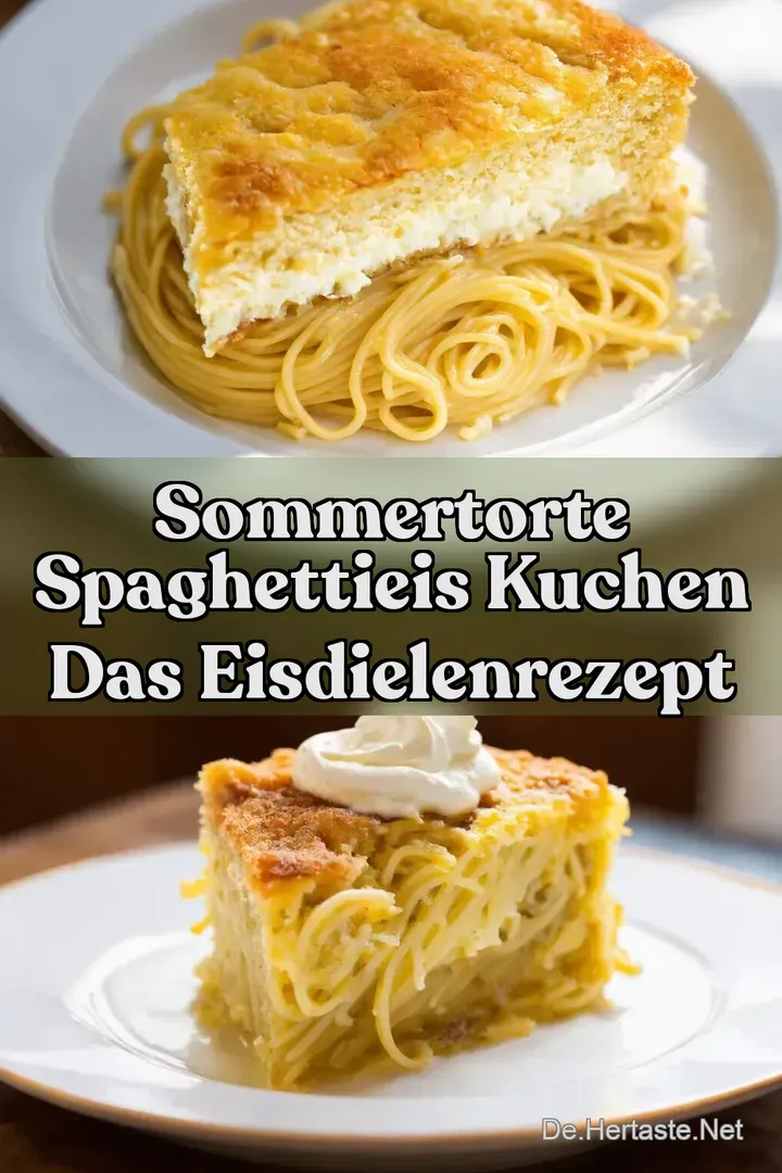 Sommertorte Spaghettieis Kuchen Das EisdielenRezept