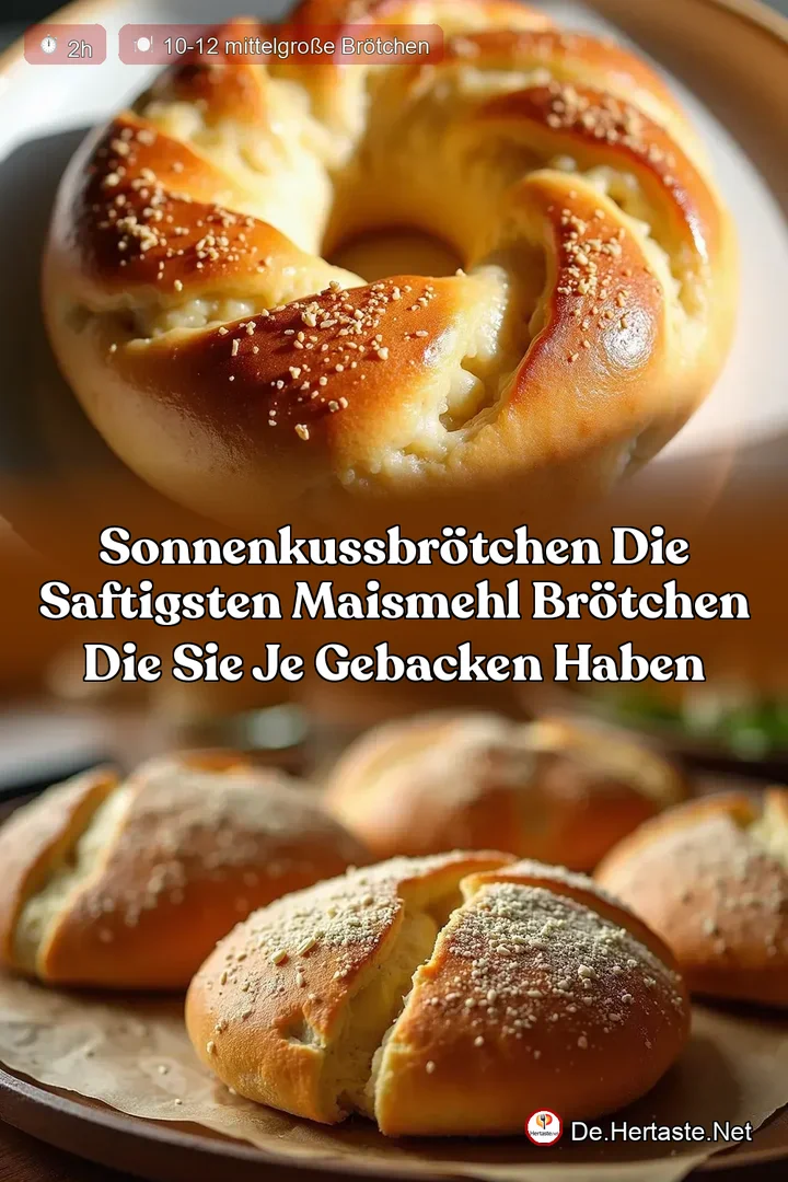 SonnenkussBr&ouml;tchen Die saftigsten Maismehl Br&ouml;tchen die Sie je gebacken haben