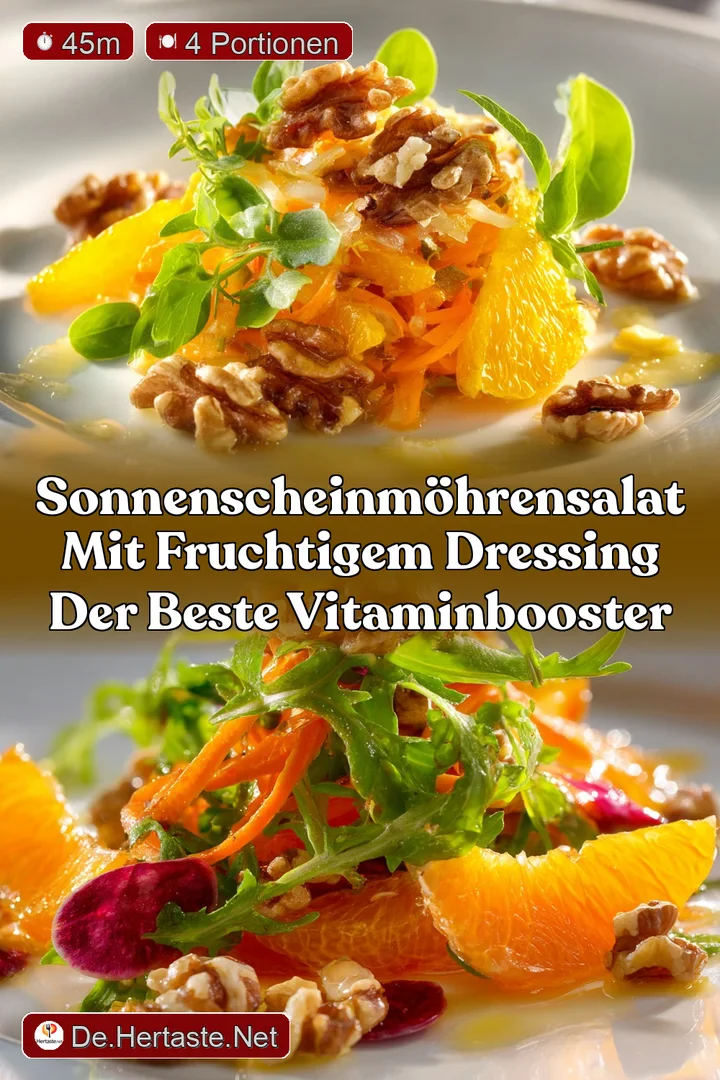 SonnenscheinM&ouml;hrensalat mit fruchtigem Dressing Der beste VitaminBooster