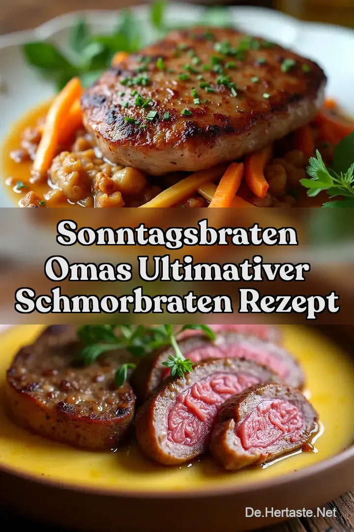 Sonntagsbraten Omas Ultimativer Schmorbraten Rezept