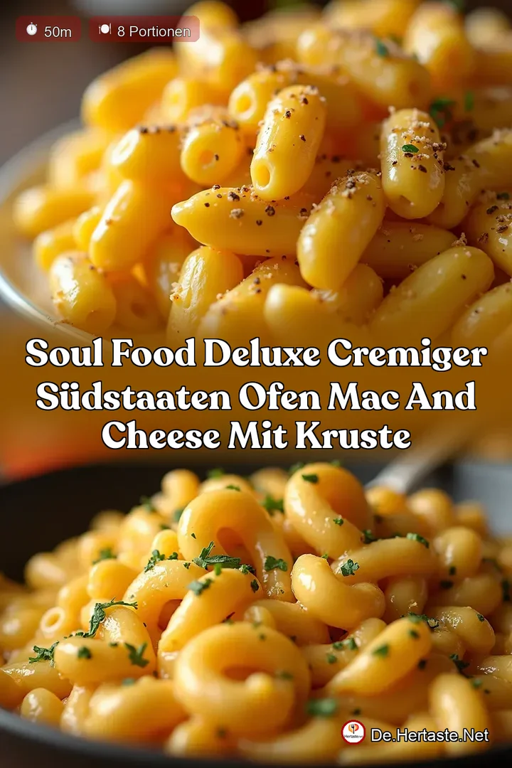 Soul Food Deluxe Cremiger S&uuml;dstaaten Ofen Mac and Cheese mit Kruste