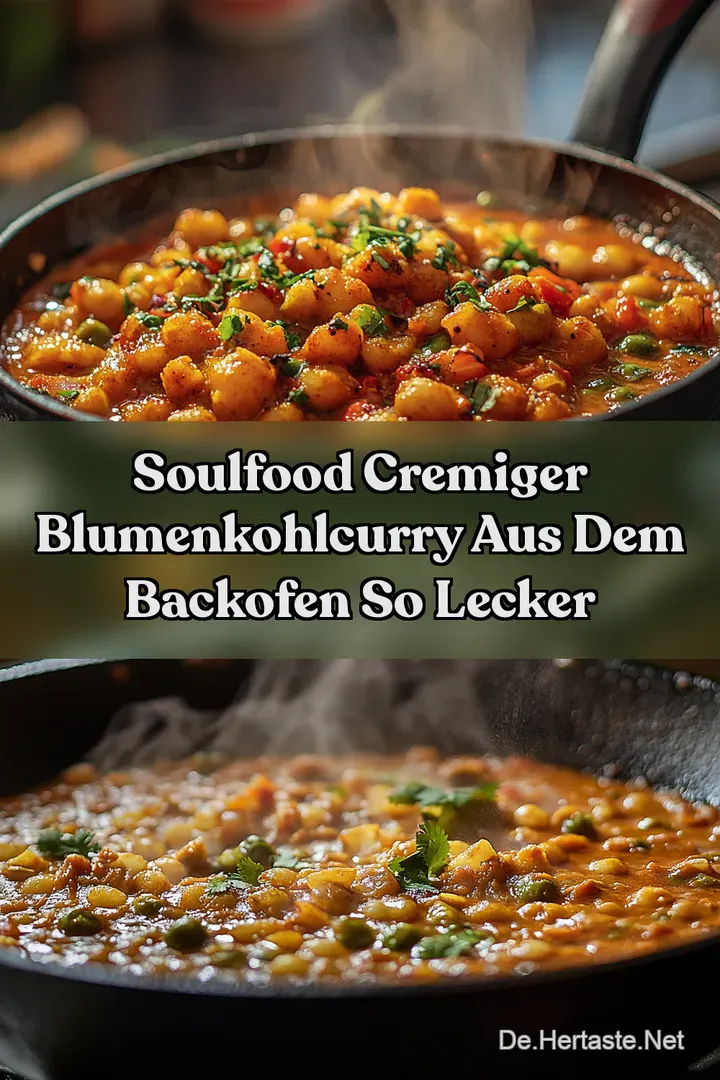 Soulfood Cremiger BlumenkohlCurry aus dem Backofen So Lecker