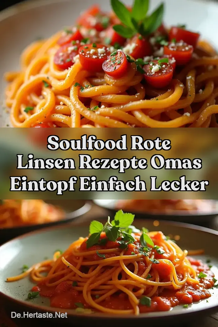 Soulfood Rote Linsen Rezepte Omas Eintopf Einfach Lecker