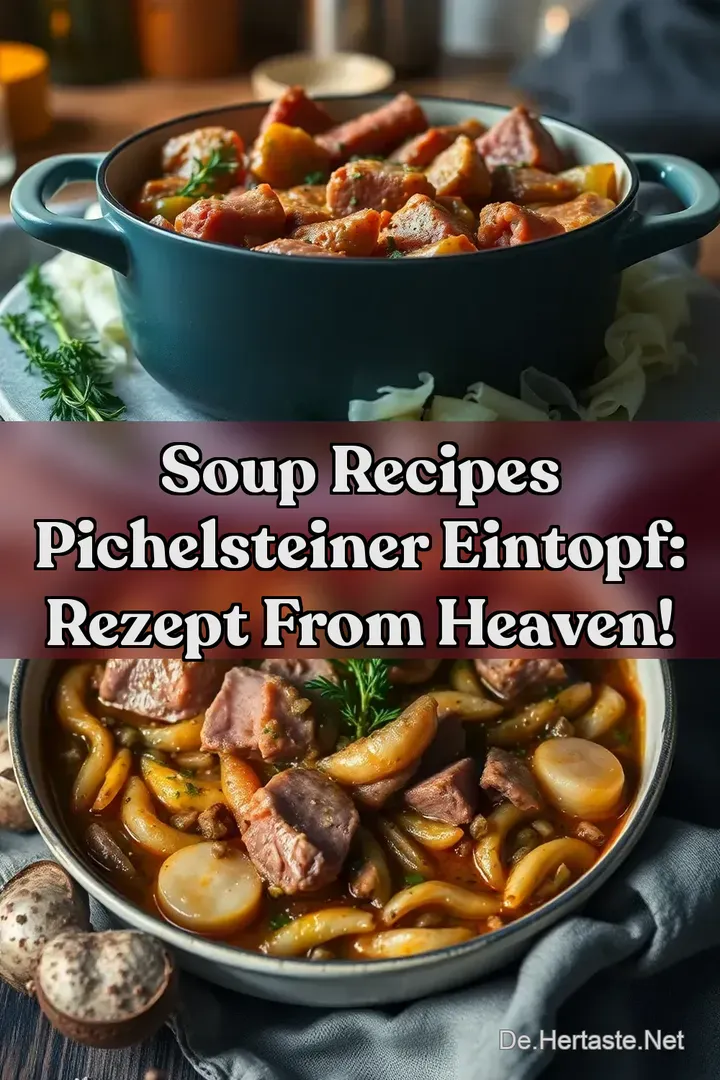 Soup Recipes Pichelsteiner Eintopf: Rezept From Heaven!