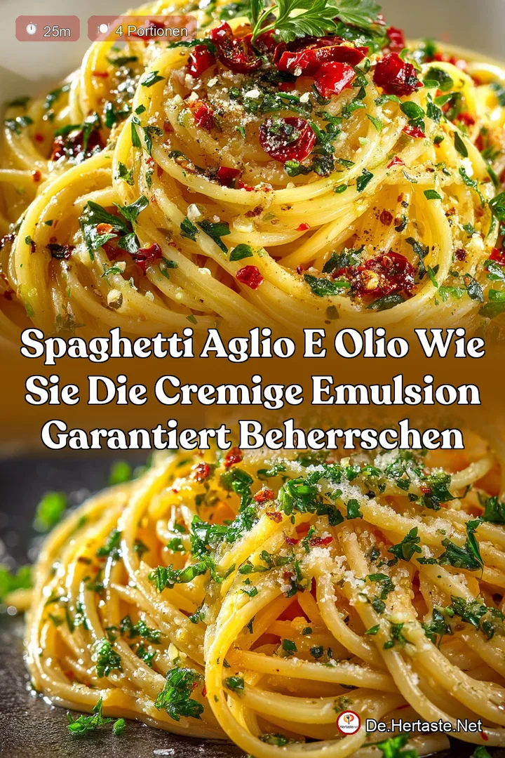 Spaghetti Aglio e Olio Wie Sie die cremige Emulsion garantiert beherrschen