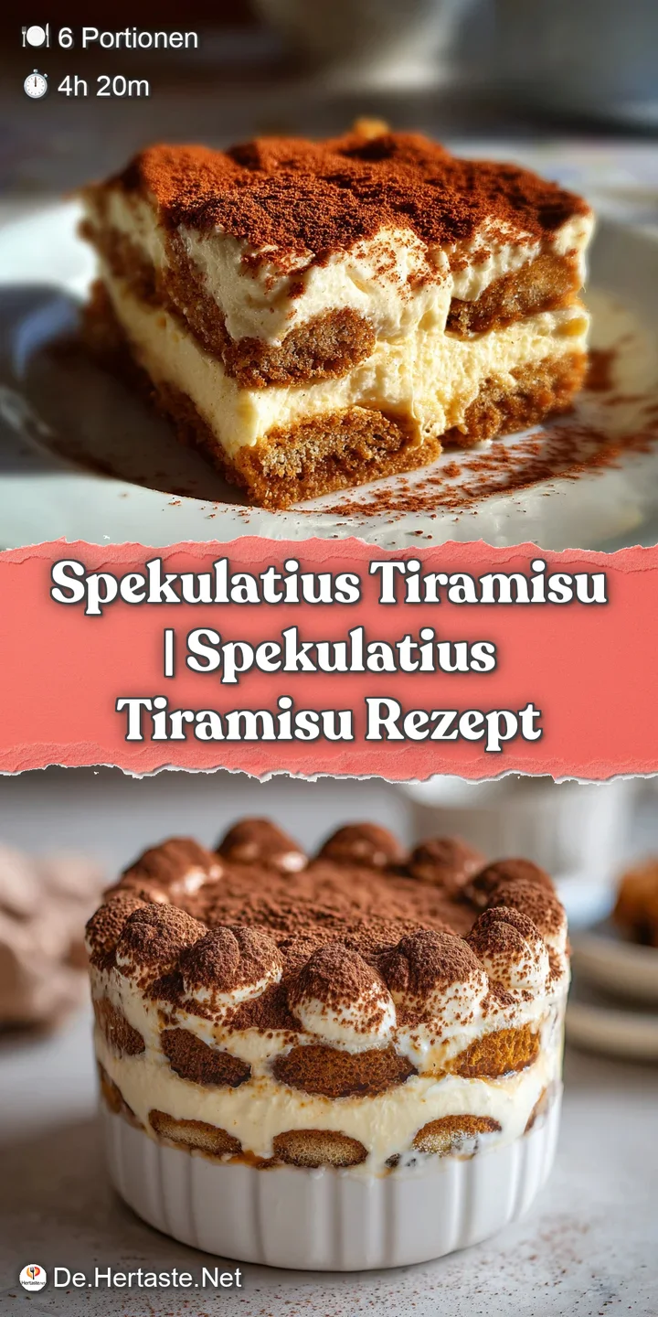 Close-up: Creamy tiramisu layers with coarse cookie pieces and bright red berries. Hints of spice and a soft, smooth textu...