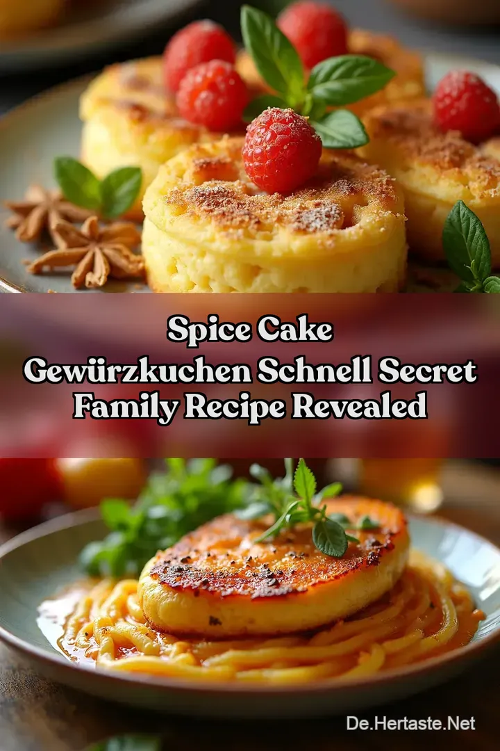 Spice Cake Gew&uuml;rzkuchen Schnell Secret Family Recipe Revealed