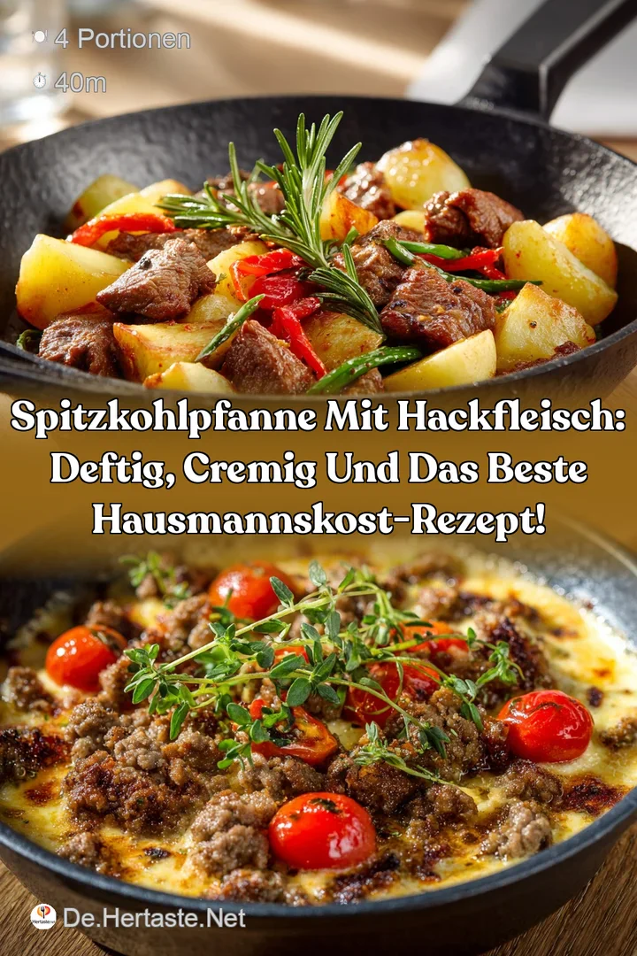 Spitzkohlpfanne mit Hackfleisch: Deftig cremig und das beste Hausmannskost-Rezept!