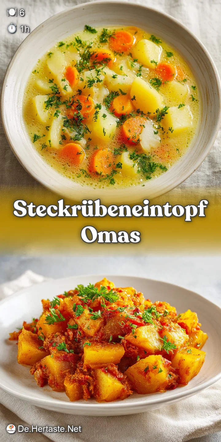 Close-up of a spoonful of creamy turnip stew, showcasing tender vegetables and savory sausage in a flavorful, thick broth.