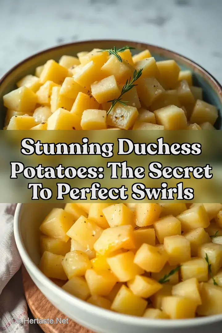 Stunning Duchess Potatoes: The Secret to Perfect Swirls
