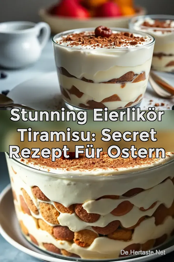 Stunning Eierlik&ouml;r Tiramisu: Secret Rezept f&uuml;r Ostern